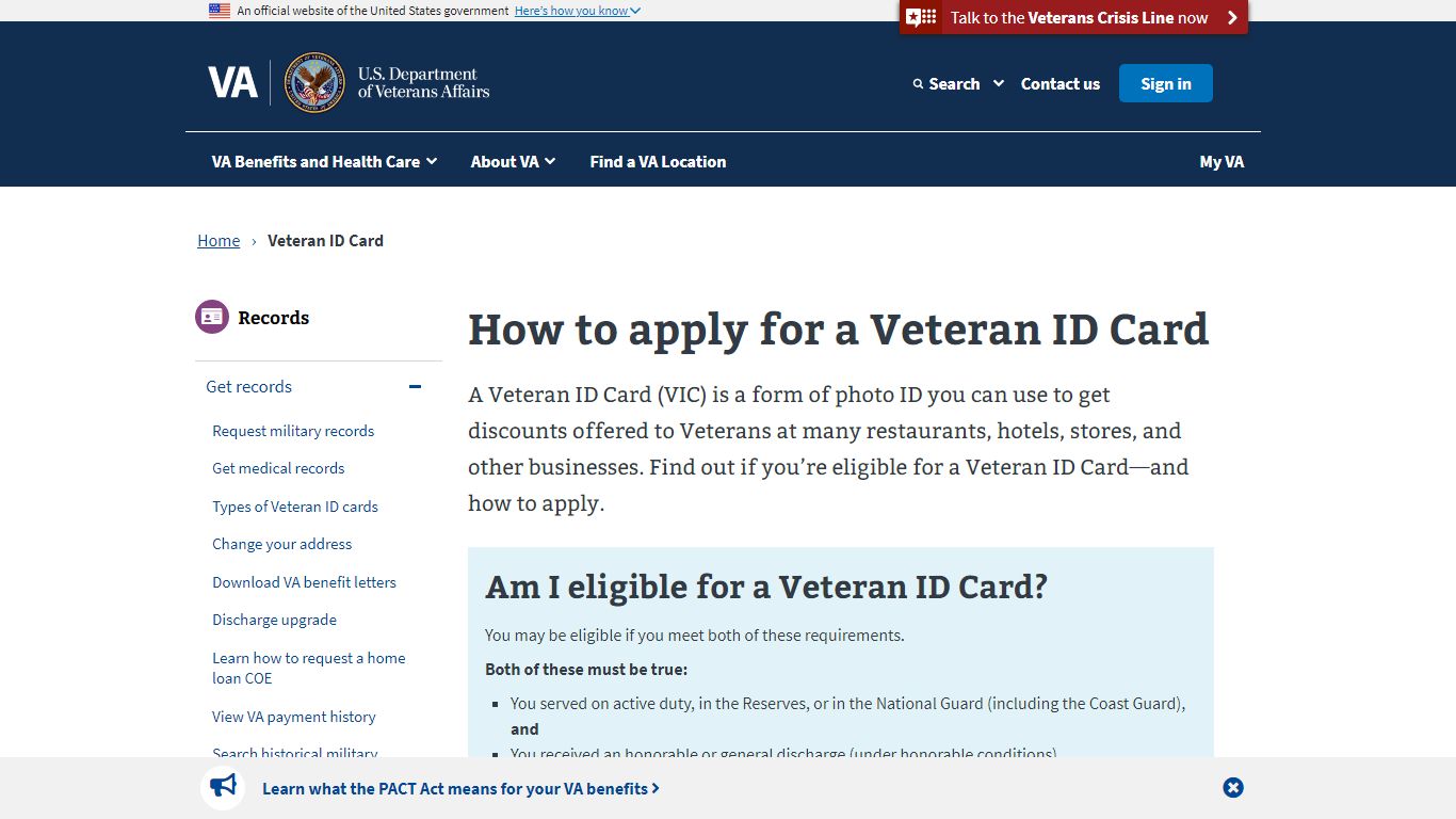 How To Apply For A Veteran ID Card | Veterans Affairs